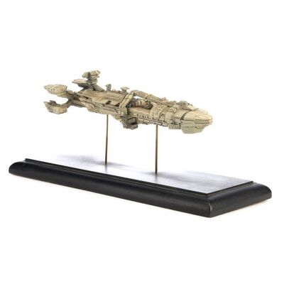 Lot # 1320: Starship Troopers (1997) - Rodger Young Filming Model Miniature Display