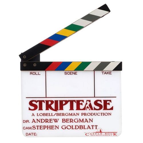 Lot # 1331: Striptease (1996) - Clapperboard Insert and Slate