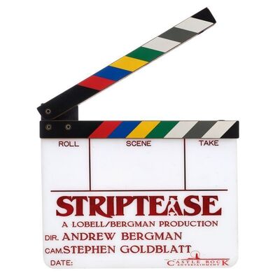 Lot # 1331: Striptease (1996) - Clapperboard Insert and Slate