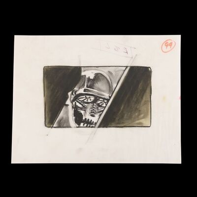 Lot # 1351: The Terminator (1984) - T-800 Head Hand-drawn Storyboard