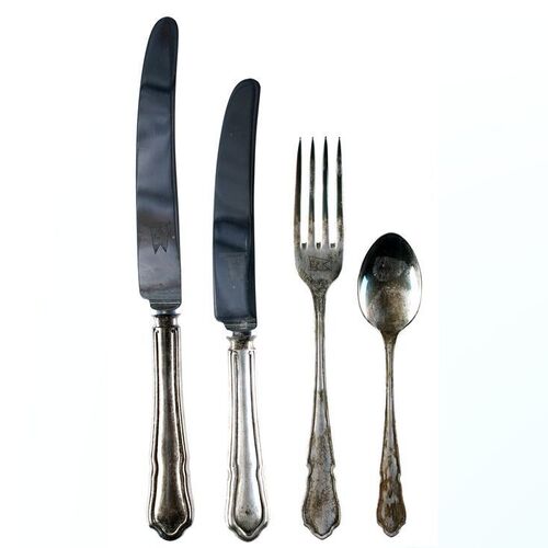 Lot # 1365: Titanic (1997) - White Star Line Flatware