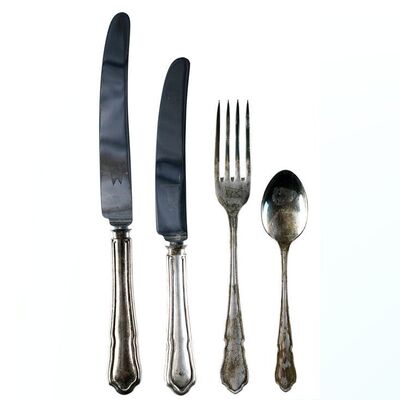 Lot # 1365: Titanic (1997) - White Star Line Flatware
