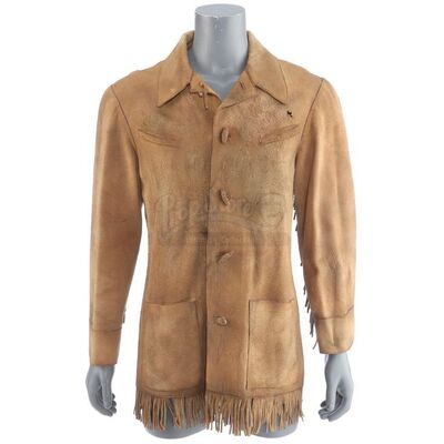 Lot # 1397: True Grit (2010) - LaBoeuf's Bloodied and Bullet-Riddled Leather Coat
