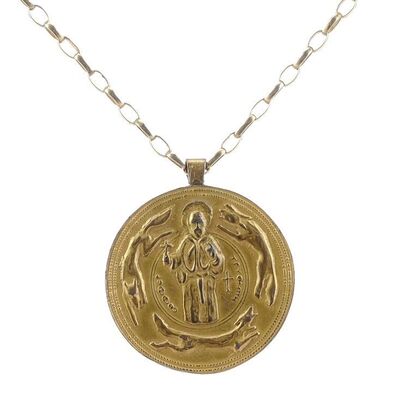 Lot # 1432: The Wolfman (2010) - Lawrence Talbot's (Benicio del Toro) Medallion