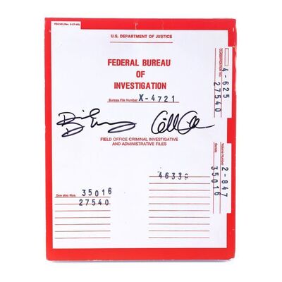 Lot # 1443: The X-Files (T.V. Series, 1998) - Gillian Anderson and David Duchovny-Autographed "Folie a Deux" Case File