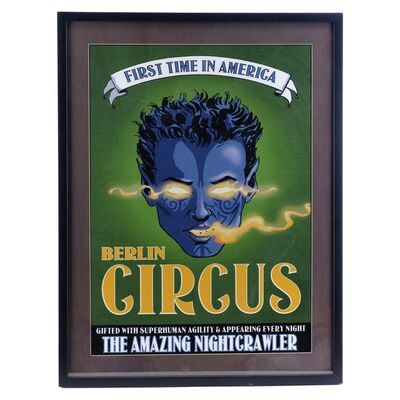 Lot # 1447: X2: X-Men United (2003) - Framed Nightcrawler (Alan Cumming) Prototype Poster Display