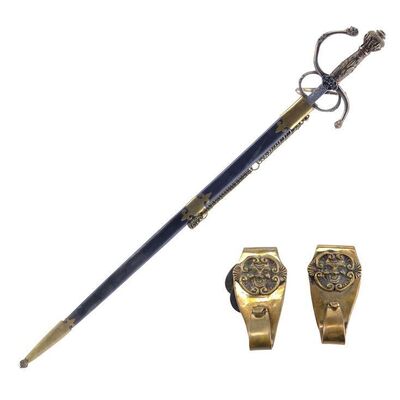 Lot # 1454: The Legend Of Zorro (2005) - Count Armand's (Rufus Sewell) Sword and Sheath with Brackets