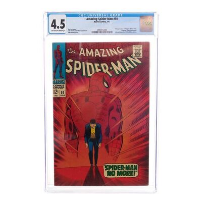 Lot # 1469: Marvel Comics - The Amazing Spider-Man No. 50 CGC 4.5