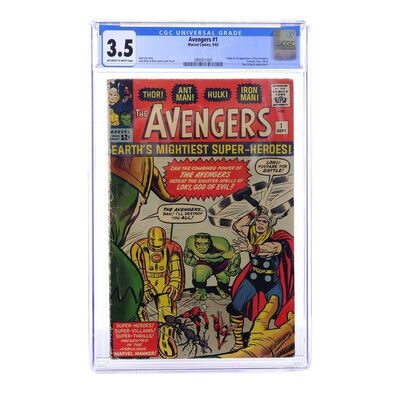 Lot # 1482: Marvel Comics - Avengers No. 1 CGC 3.5