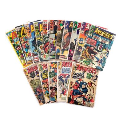 Lot # 1489: Marvel Comics - J.W. Rinzler Collection: Avengers No. 4-121 [Qty. 17]