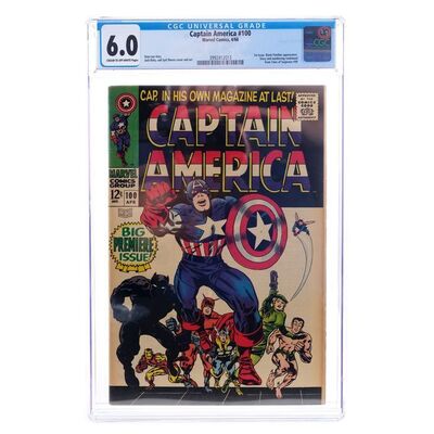 Lot # 1491: Marvel Comics - Captain America No. 100 CGC 6.0
