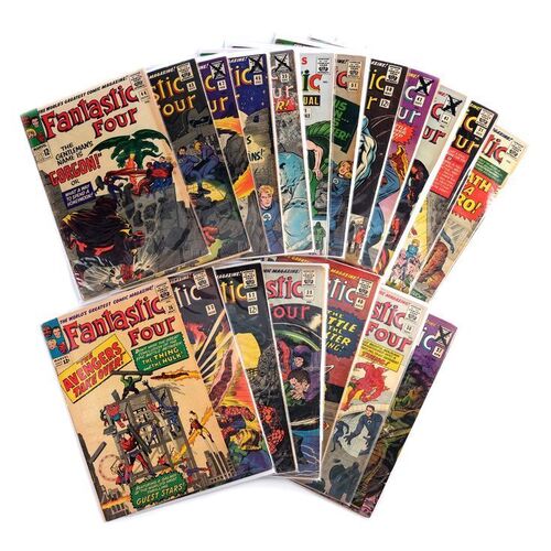 Lot # 1502: Marvel Comics - Fantastic Four No. 26-53 and Fantastic Four Annual No. 1 [Qty. 19]