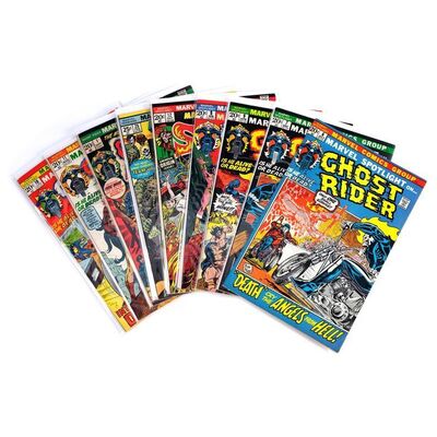 Lot # 1505: Marvel Comics - Ghost Rider Lot: Marvel Spotlight No. 6-13, Ghost Rider No. 1, and Marvel Premiere No. 28 [Qty. 9]