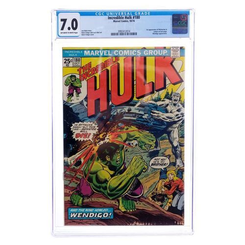 Lot # 1506: Marvel Comics - The Incredible Hulk No. 180 CGC 7.0