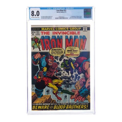Lot # 1511: Marvel Comics - Iron Man No. 55 CGC 8.0
