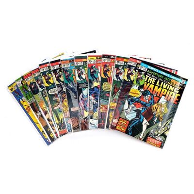 Lot # 1517: Marvel Comics - Morbius Lot: The Amazing Spider-Man No. 101, 102 and Adventure into Fear No. 20-31 [Qty. 13]