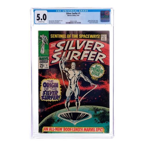Lot # 1520: Marvel Comics - Silver Surfer No. 1 CGC 5.0