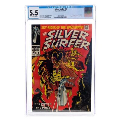 Lot # 1521: Marvel Comics - Silver Surfer No. 3 CGC 5.5