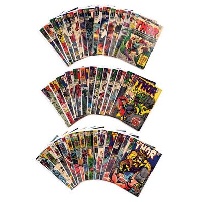 Lot # 1529: Marvel Comics - Thor Lot: Journey into Mystery No. 110, 115, 121 and Thor No. 126-169 [Qty. 41]