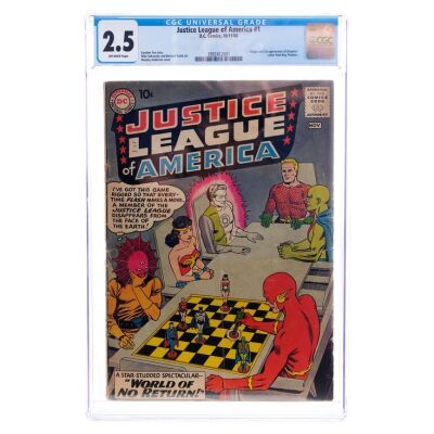 Lot # 1551: DC Comics - Justice League of America No. 1 CGC 2.5