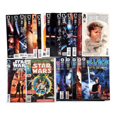 Lot # 1560: Dark Horse Comics/Marvel Comics - J.W. Rinzler Collection: Set of 24 Star Wars, Heir to the Empire, and The Clone Wars Key Issues