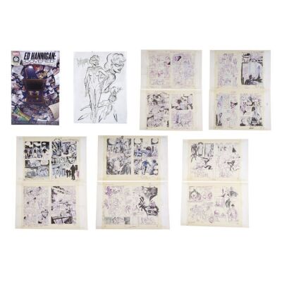 Lot # 1563: Marvel Comics - Cloak & Dagger Limited Series No. 1 Set of 20 Interior Prelims with Dagger Costume Design by Ed Hannigan