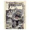 Lot # 1574: Marvel Comics - Man-Thing Vol. 2 No. 9 Final Cover Prelim by Ed Hannigan