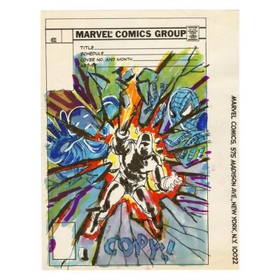 Lot # 1577: Marvel Comics - Marvel Team-Up No. 110 Alternate Cover Prelim by Ed Hannigan