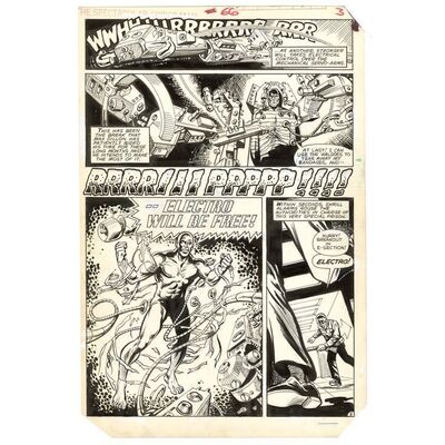 Lot # 1580: Marvel Comics - Spectacular Spider-Man No. 66 P. 3 by Ed Hannigan and Jim Mooney