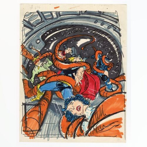 Lot # 1581: Marvel Comics - Thor No. 256 Final Cover Prelim by Ed Hannigan