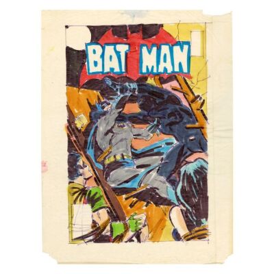 Lot # 1583: DC Comics - Batman No. 380 Final Cover Prelim by Ed Hannigan