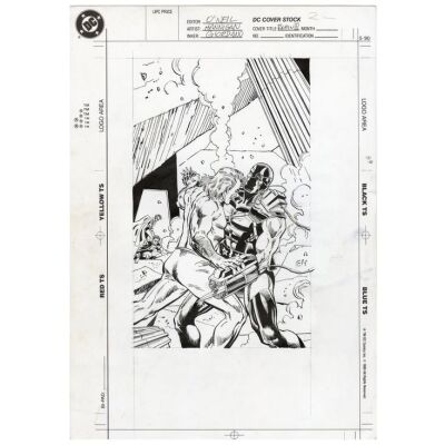 Lot # 1594: DC Comics - Robin III No. 6 Cover by Ed Hannigan and Dick Giordano