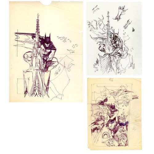 Lot # 1602: DC Comics - World's Finest No. 290 Final Cover Prelim by Ed Hannigan