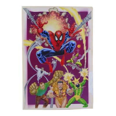 Lot # 1609: Byron Preiss - Hand-Illustrated Mike Zeck and Phil Zimelman Cover Painting