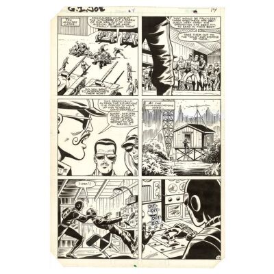 Lot # 1616: Marvel Comics - G.I. Joe: A Real American Hero No. 4 P. 12 by Herb Trimpe and Jon D'Agostino