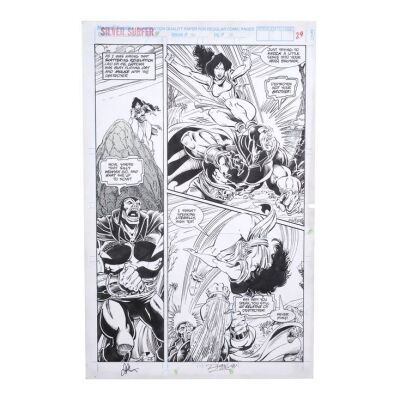 Lot # 1621: Marvel Comics - Silver Surfer Vol. 3 No. 46 P. 18 by Ron Lim and Tom Christopher