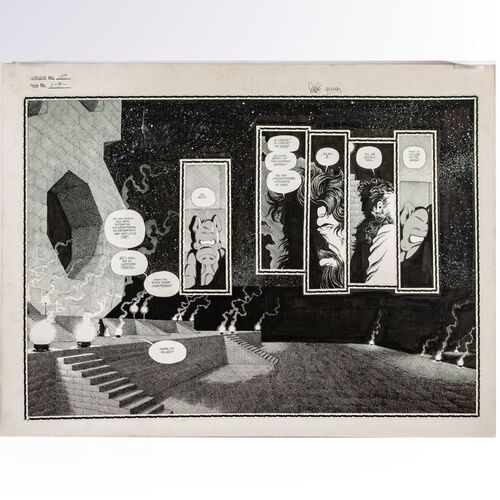 Lot # 1640: Aardvark-Vanaheim - Cerebus No. 159 P. 2-3 Double Page Splash by Dave Sim and Gerhard