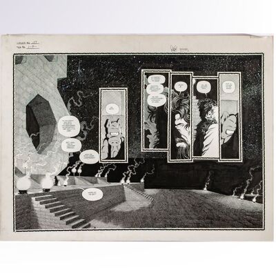 Lot # 1640: Aardvark-Vanaheim - Cerebus No. 159 P. 2-3 Double Page Splash by Dave Sim and Gerhard
