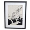 Lot # 1642: Multiple Publishers - Framed Hand-Drawn Bob Burden Flaming Carrot Unpublished Cover