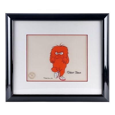 Lot # 1654: Duck Dodgers And The Return Of The 24 1/2Th Century (1980) - Framed Chuck Jones-Signed Hand-Painted Gossamer Production Animation Cel