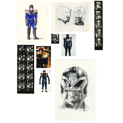 Lot # 1674: Judge Dredd (1995) - Charles Lippincott Collection: Printed Judge Dredd Costume and Helmet Concepts