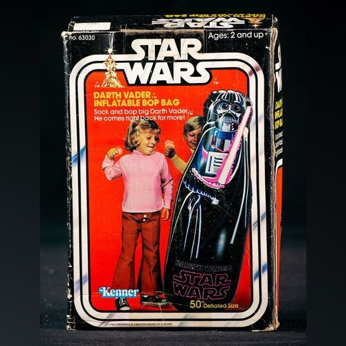 Lot # 1687: Star Wars: A New Hope (1977) - Charles Lippincott Collection: Darth Vader Inflatable Bop Bag - Sealed