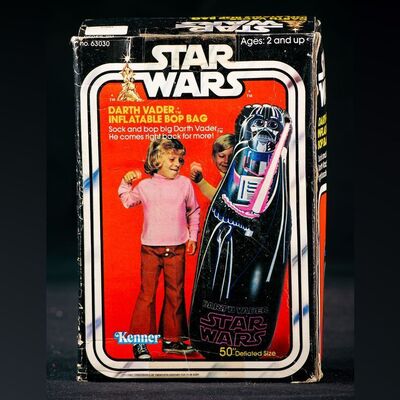 Lot # 1687: Star Wars: A New Hope (1977) - Charles Lippincott Collection: Darth Vader Inflatable Bop Bag - Sealed