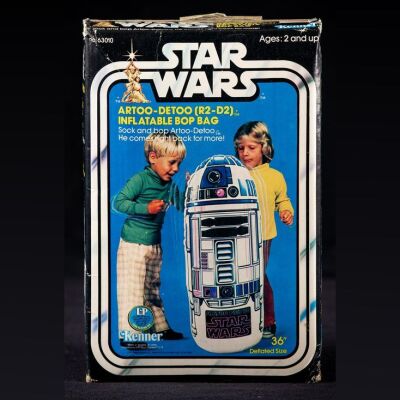 Lot # 1696: Star Wars Toys - Charles Lippincott Collection: Artoo-Detoo (R2-D2) Inflatable Bop Bag - Sealed