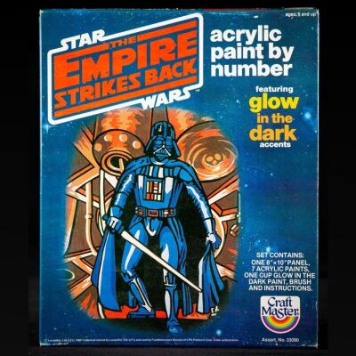 Lot # 1709: Star Wars: The Empire Strikes Back (1980) - Charles Lippincott Collection: Darth Vader Acrylic Paint by Number - Sealed
