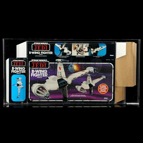 Lot # 1723: Star Wars Toys - B-Wing Fighter Proof Sheet CAS 70+