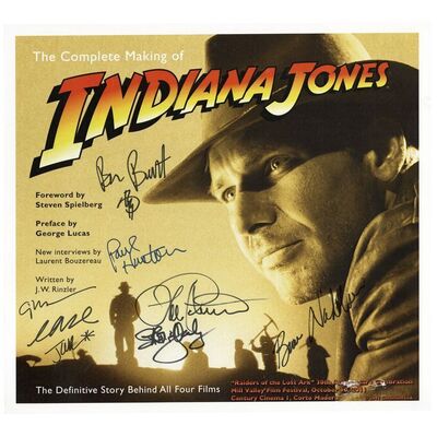 Lot # 1731: Indiana Jones Trilogy - J.W. Rinzler Collection: J.W. Rinzler Collection: Industrial Light & Magic (ILM) Staff-Signed Making of Indiana Jones Promotional Poster