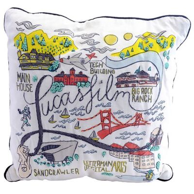 Lot # 1733: Lucasfilm - J.W. Rinzler Collection: Embroidered Pillow Company Holiday Gift