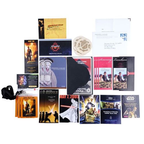 Lot # 1750: Lucasfilm - J.W. Rinzler Collection: Lucasfilm Event and Screening Invitations and Ephemera