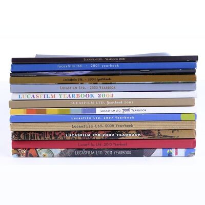 Lot # 1754: Lucasfilm - J.W. Rinzler Collection: Lucasfilm Yearbooks 2000 - 2011
